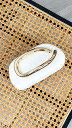 CELINA STATEMENT CLUTCH - WHITE