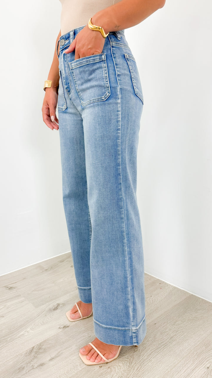 FITZROY JEAN - MEDIUM BLUE