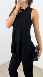 HYATT KNIT SET - BLACK