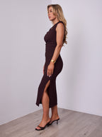 PIA DRESS - CHOCOLATE