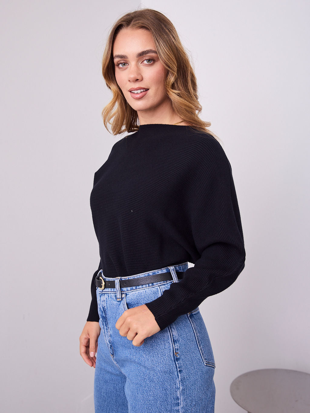 MONA KNIT  - BLACK