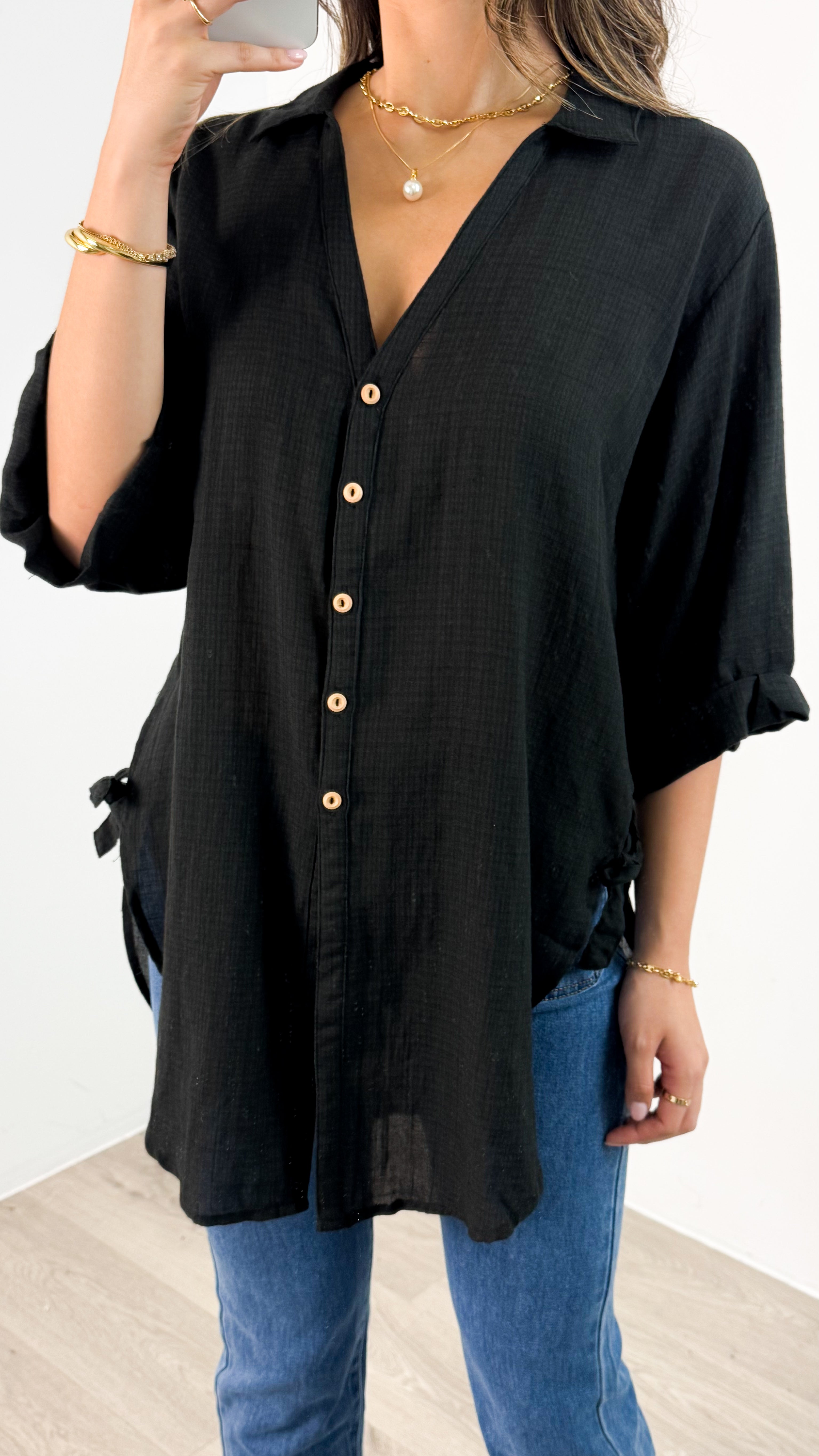 CASPER SHIRT - BLACK