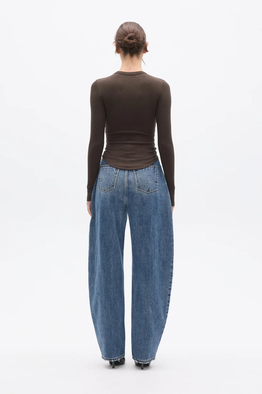 'BAYSE' KAELIN TOP - ESPRESSO