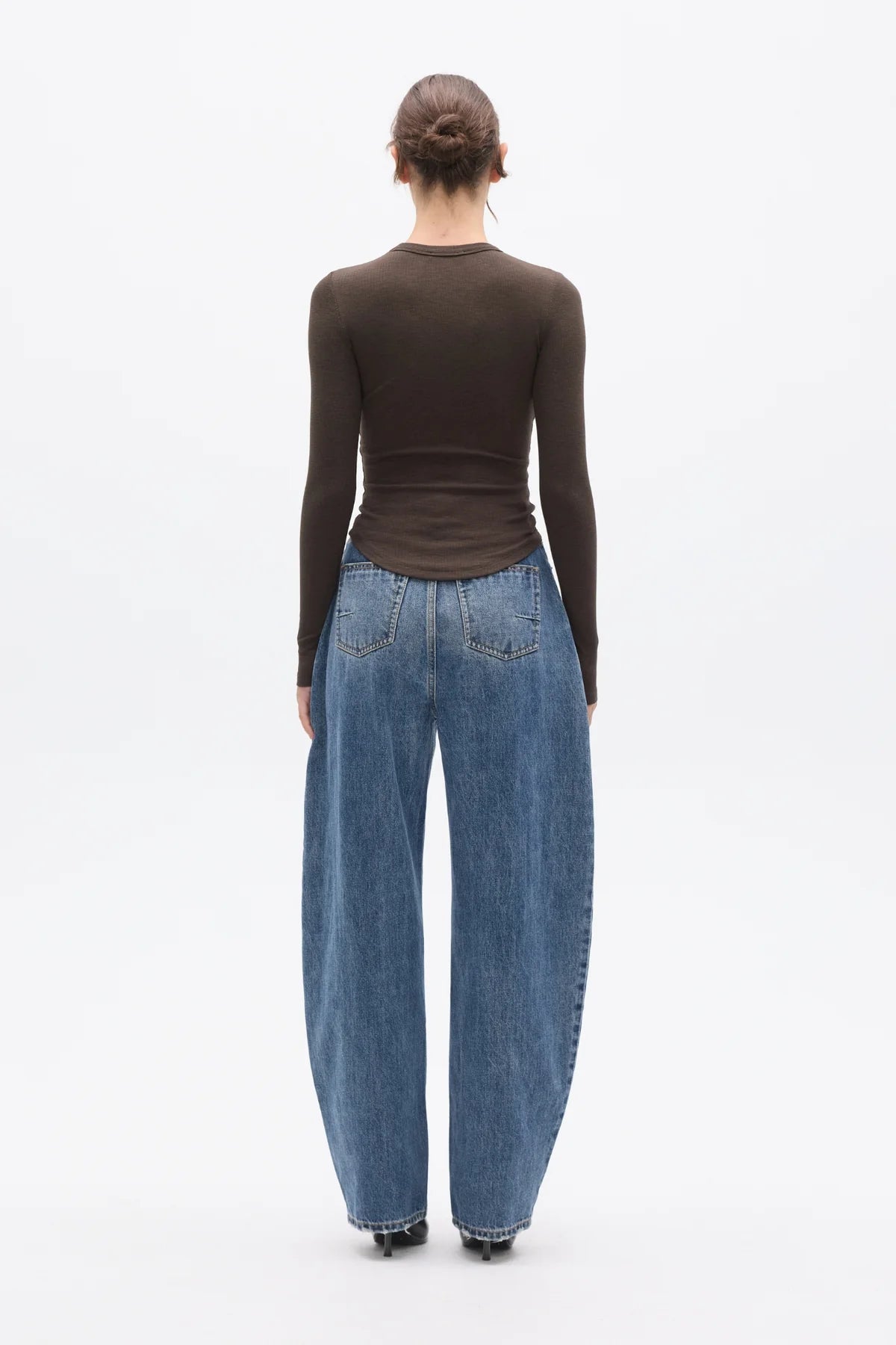 'BAYSE' KAELIN TOP - ESPRESSO