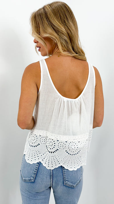 SADIE TOP - WHITE