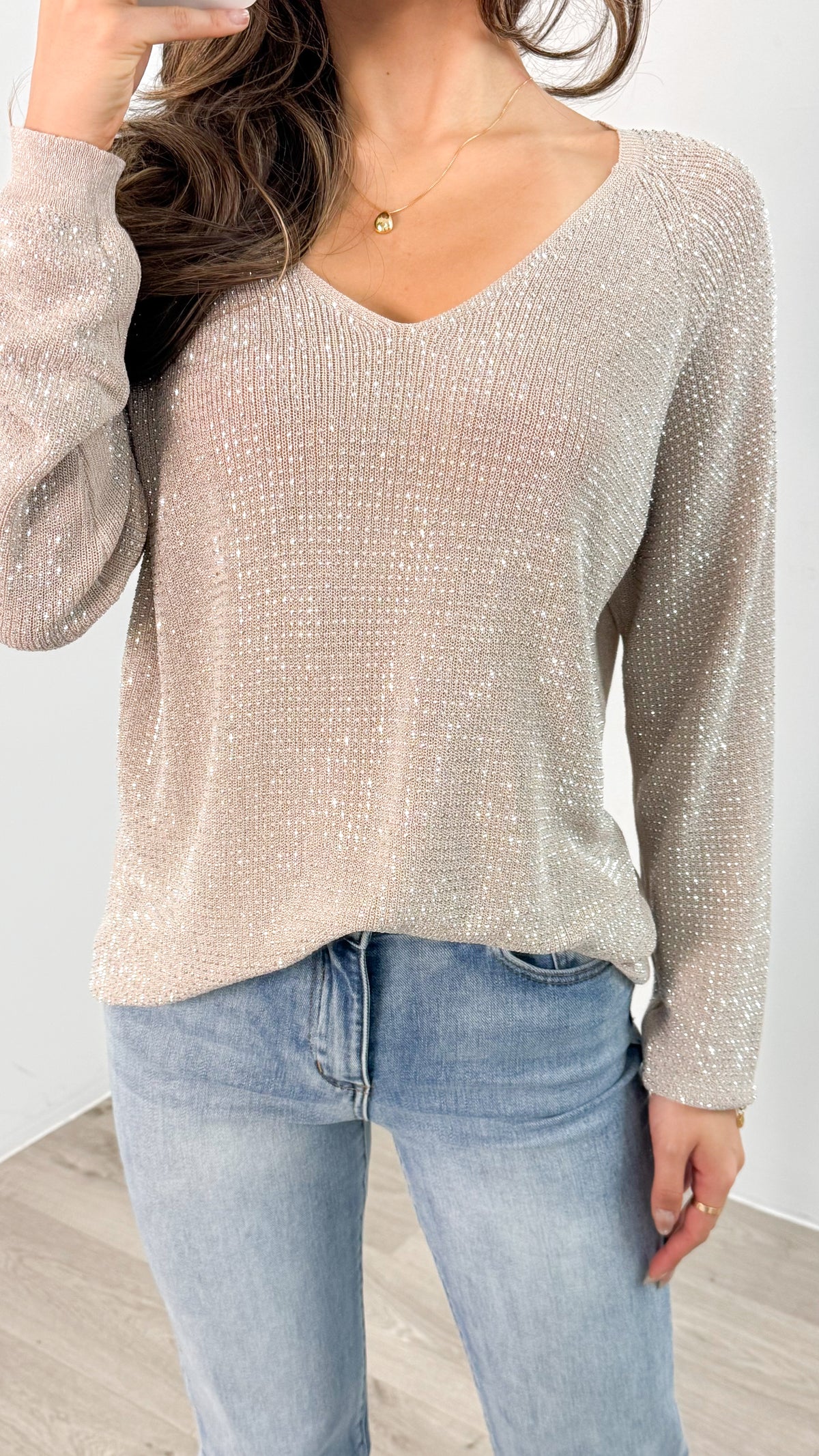 WHITNEY TOP - SILVER