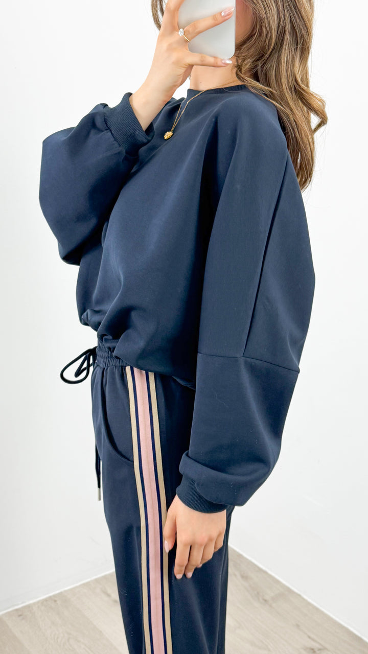 DANTE SWEAT TOP - NAVY