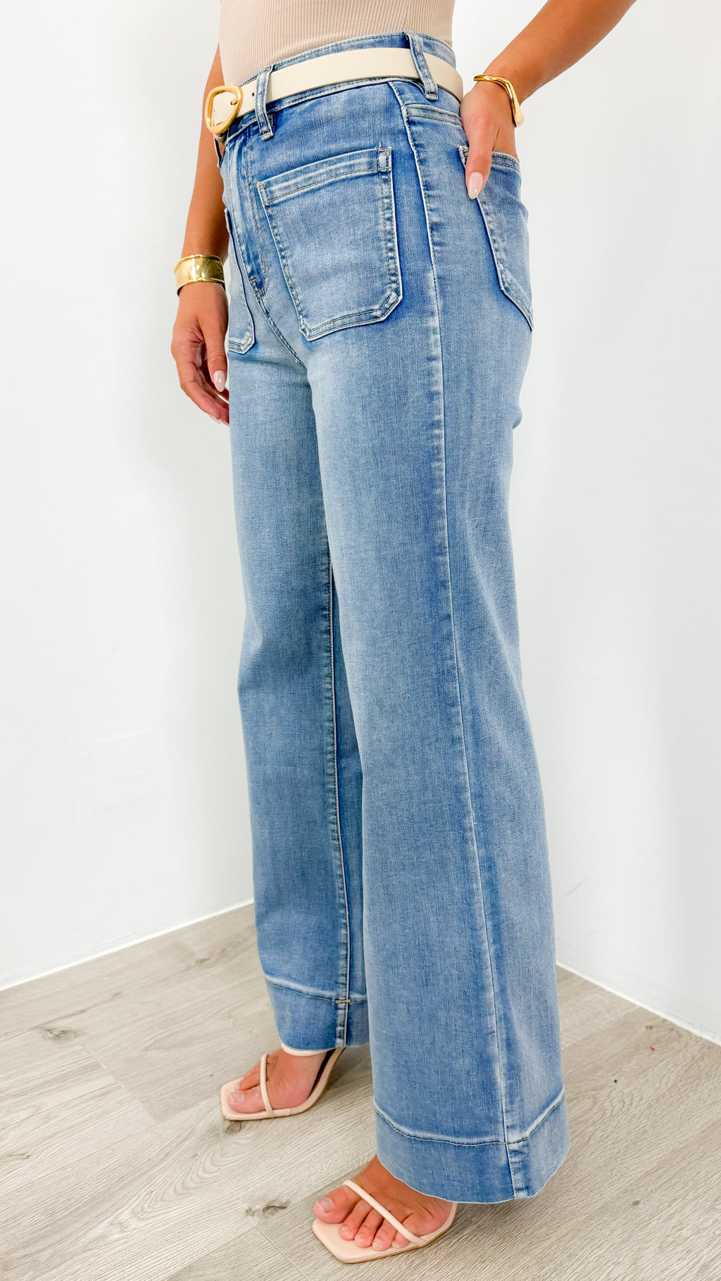 FITZROY JEAN - MEDIUM BLUE