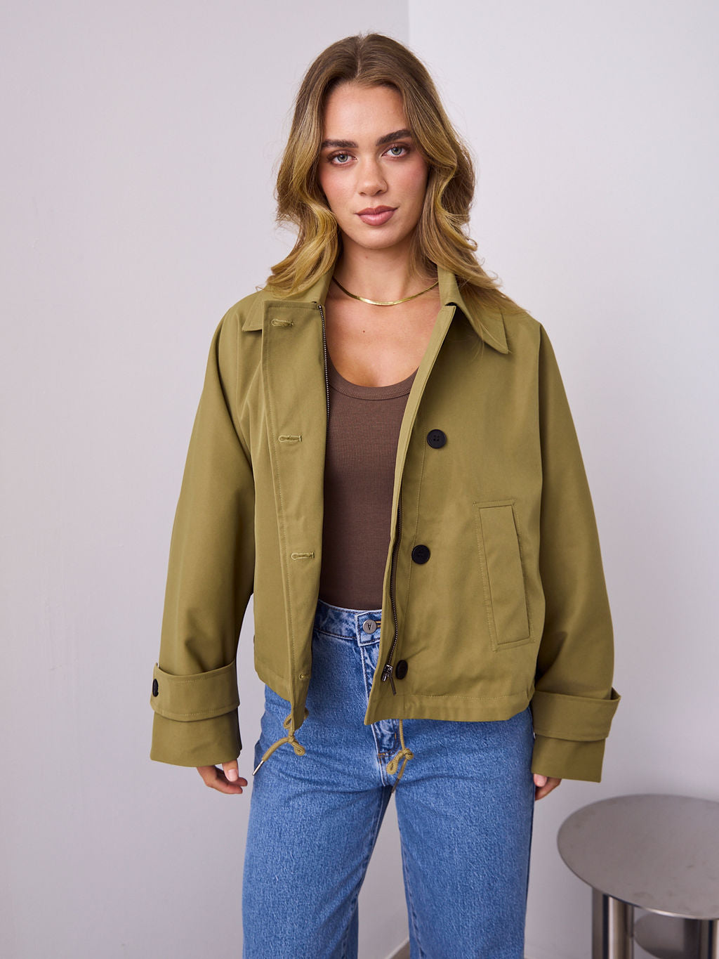 BALVIN JACKET - OLIVE GREEN