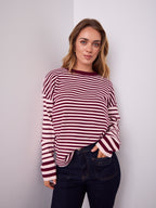 MICHAELS KNIT TOP - PINK/WINE