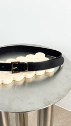 HALF SQUARE BASIC BELT - SILVER