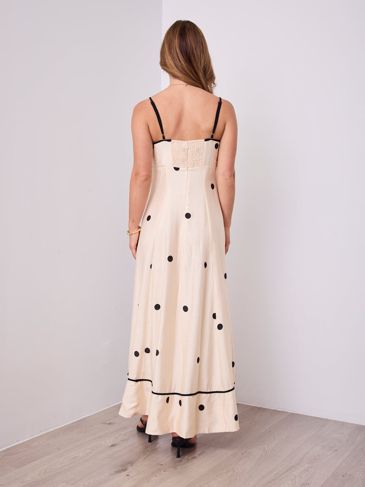 EVIE POKA MAXI - CREAM/BLACK