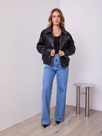 AXEL PU JACKET - BLACK