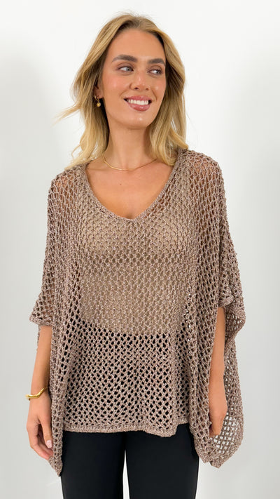 BENITA TOP - CHOCOLATE