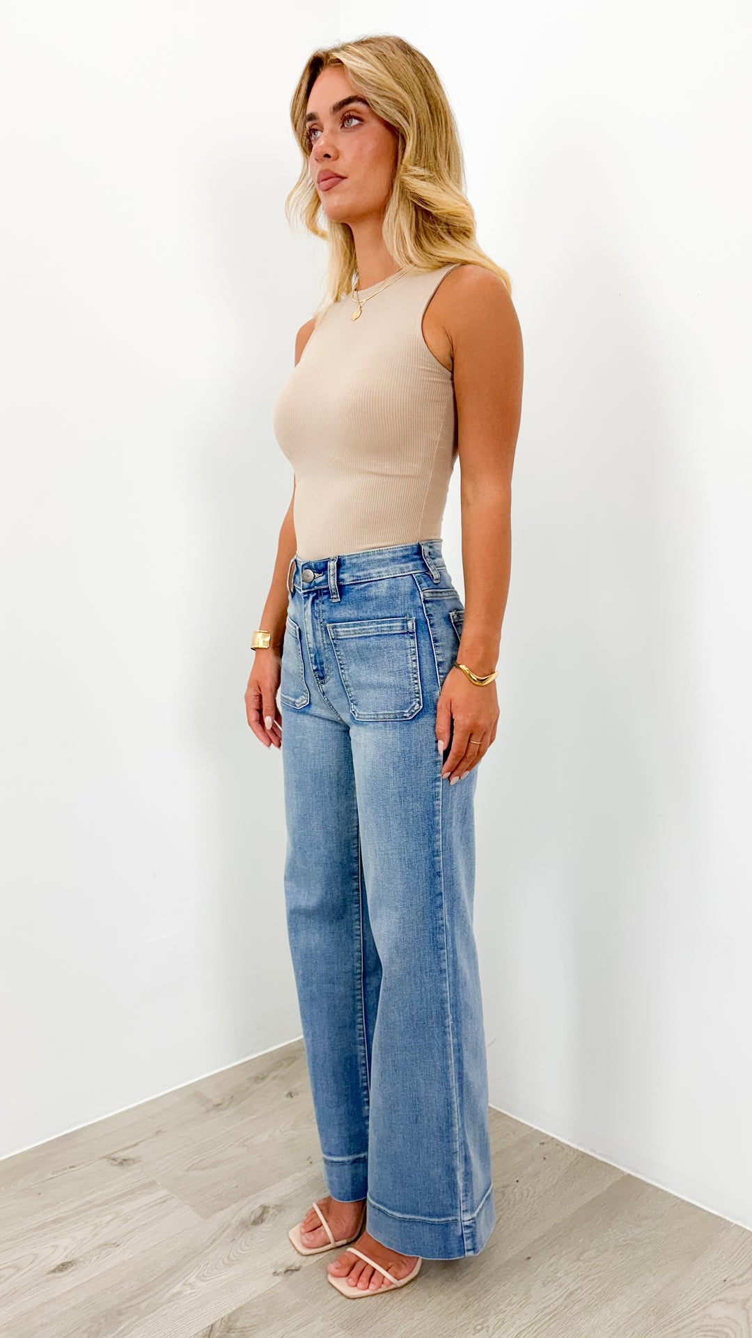 FITZROY JEAN - MEDIUM BLUE