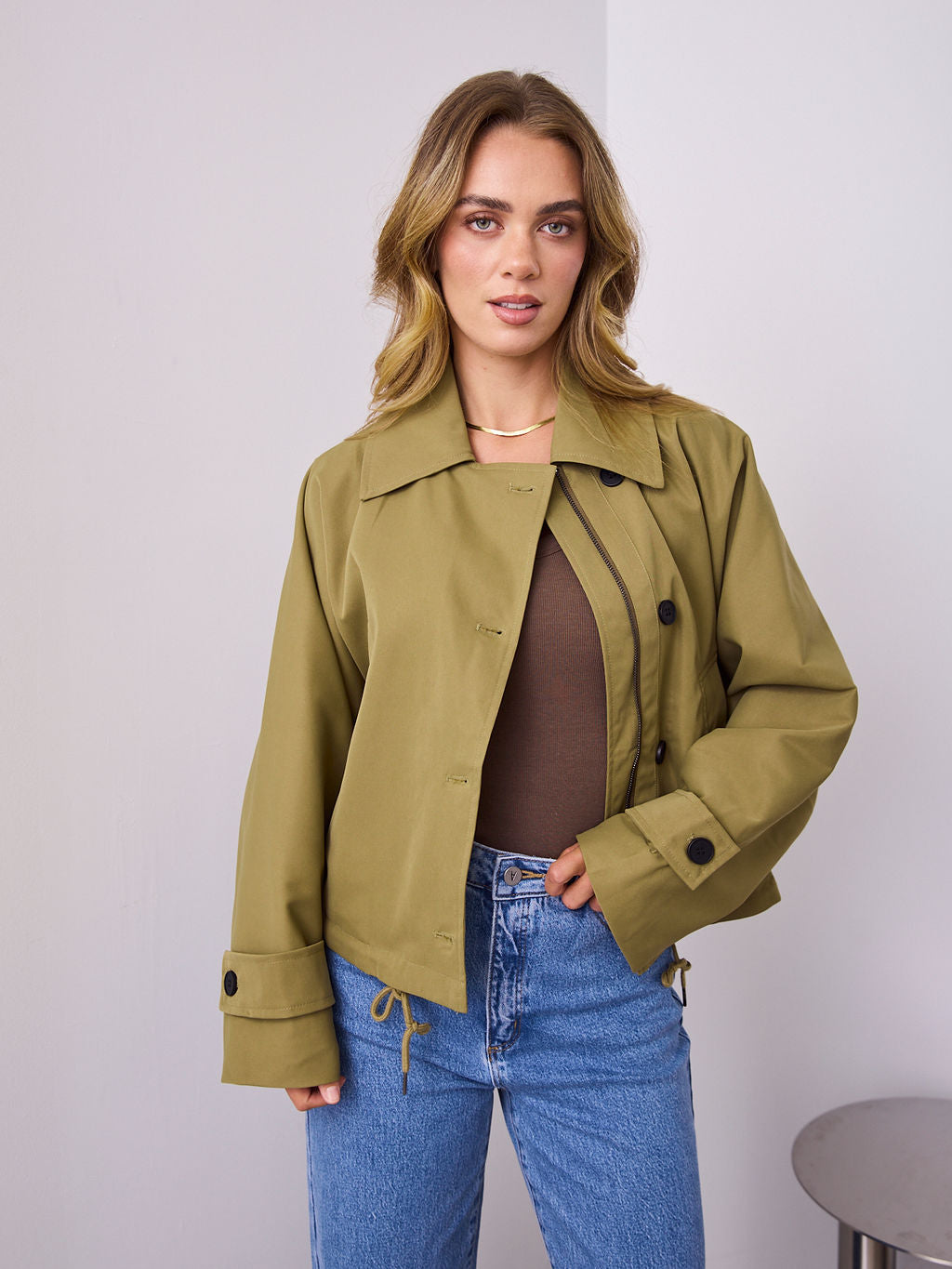 BALVIN JACKET - OLIVE GREEN