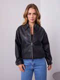 JAMISON PU JACKET - BLACK