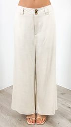 PALMER LINEN PANT - BEIGE
