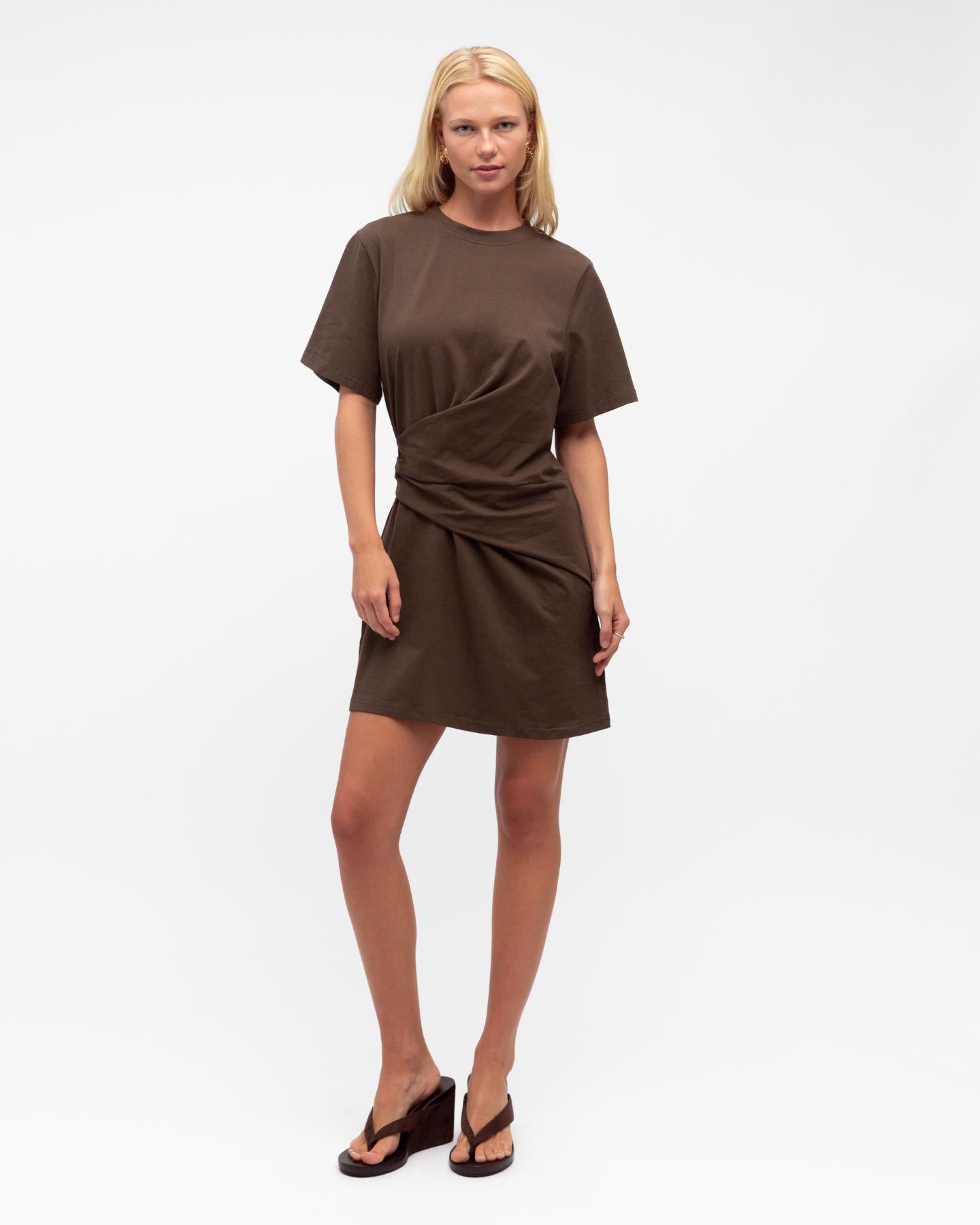 LENNY DRESS - CHOCOLATE