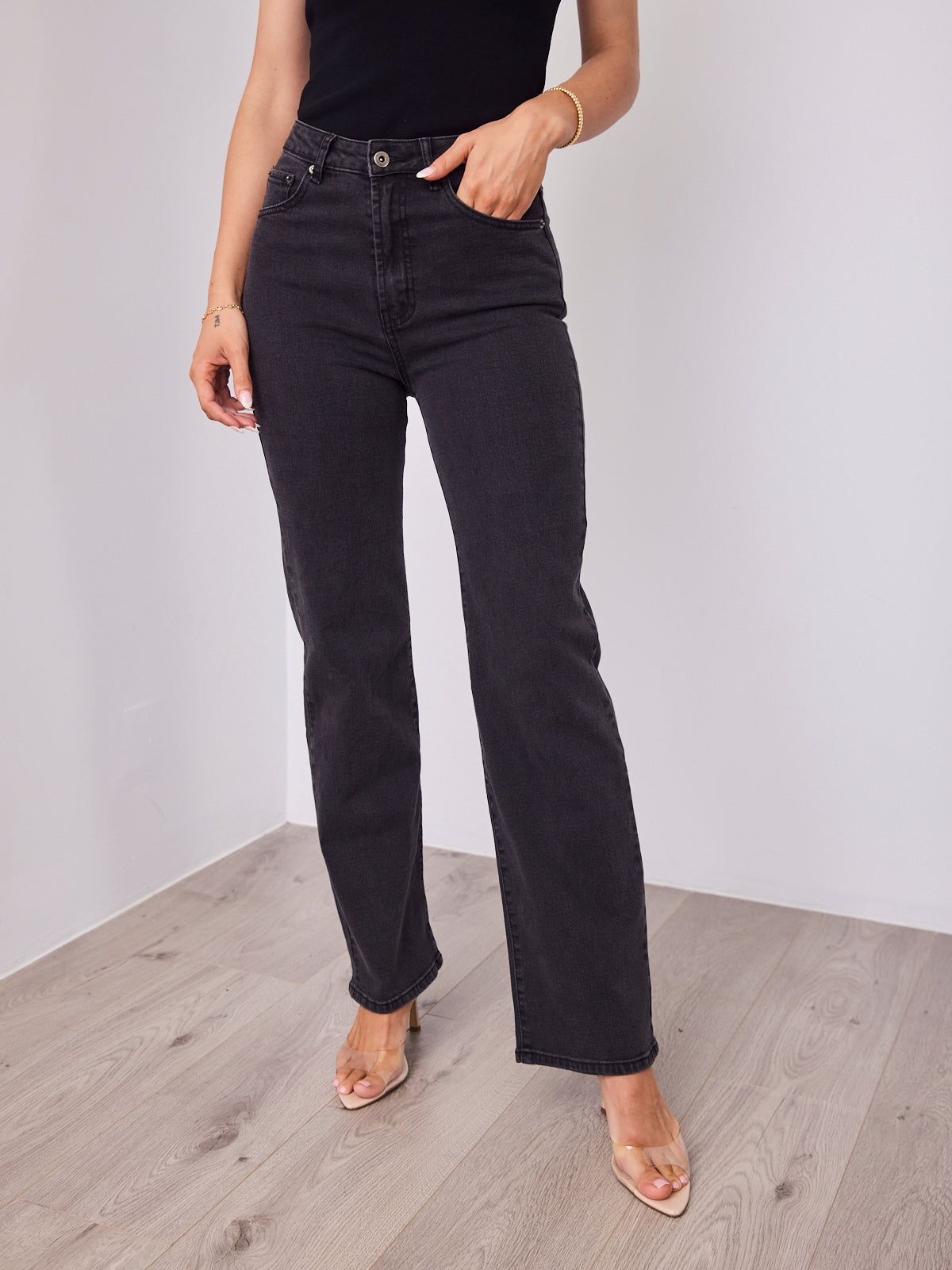 STELLA JEAN - WASHED BLACK