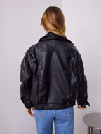 AXEL PU JACKET - BLACK