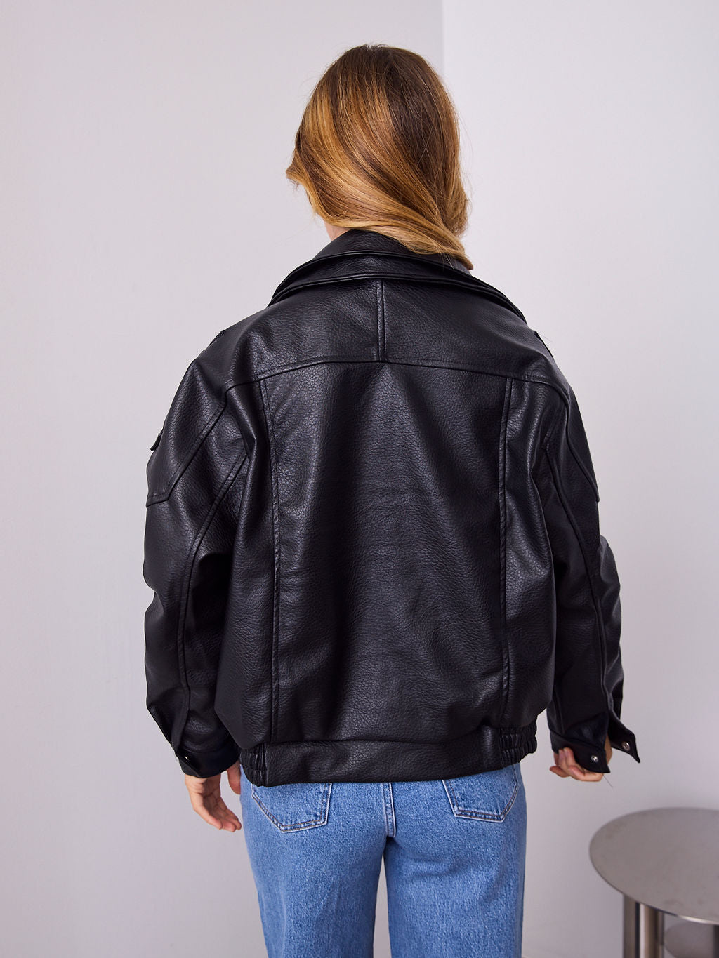AXEL PU JACKET - BLACK