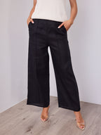 BAKER LINEN PANT - BLACK
