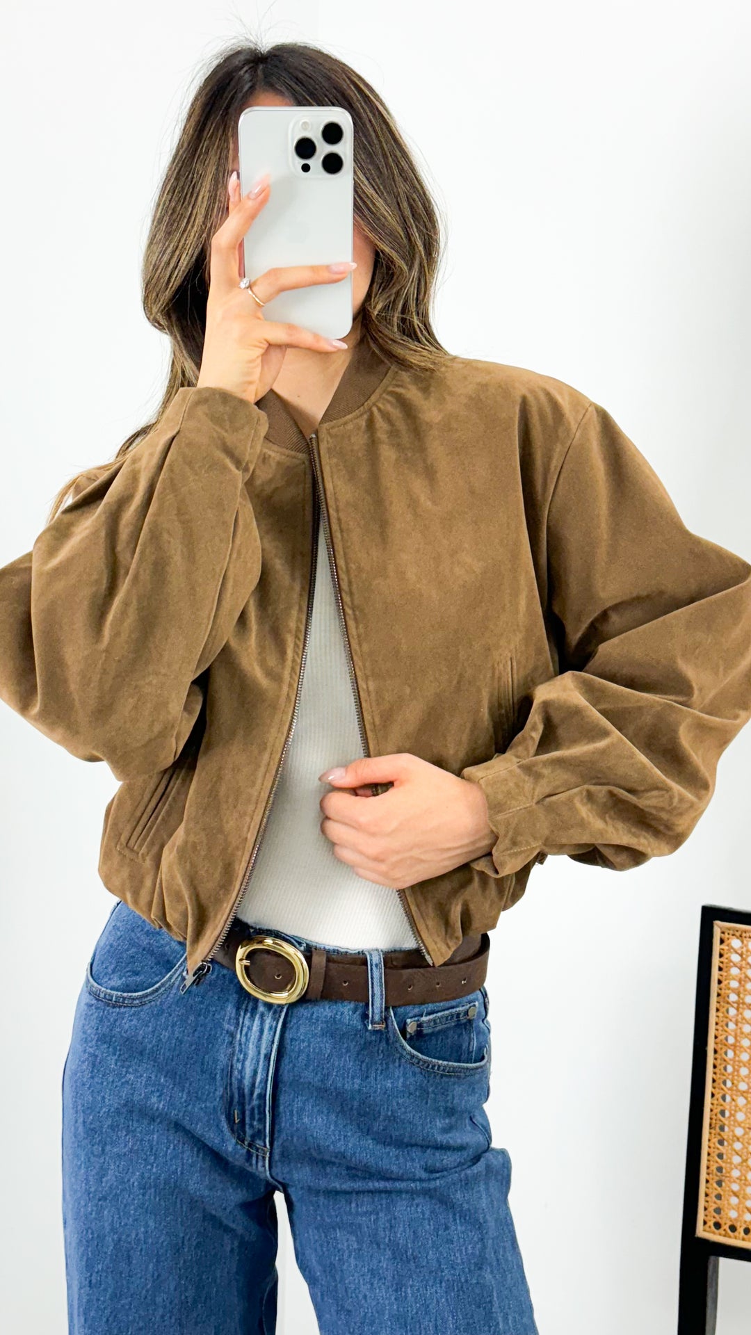 VANCE BOMBER JACKET - TAN