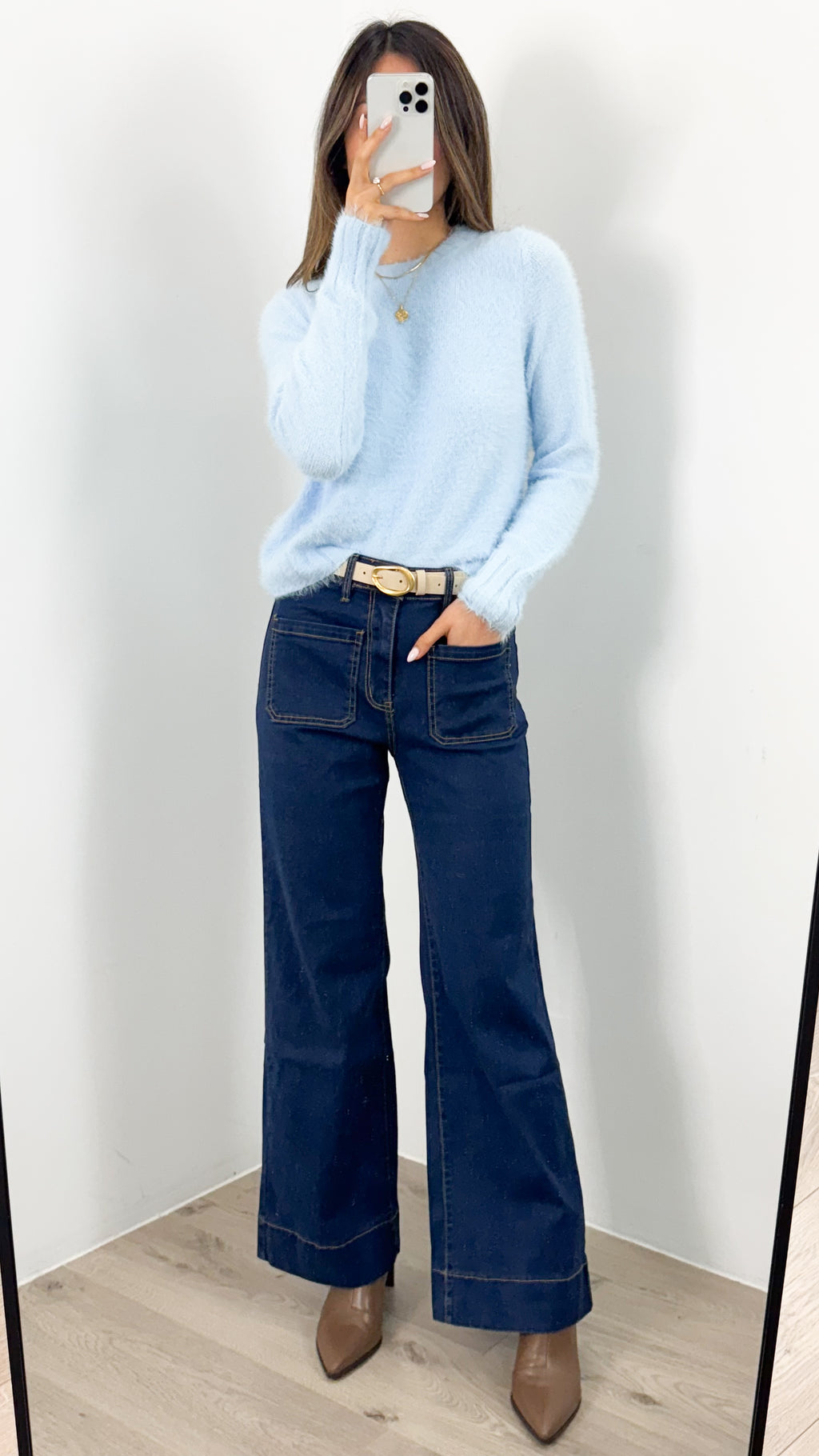 DOMINIQUE KNIT - BABY BLUE