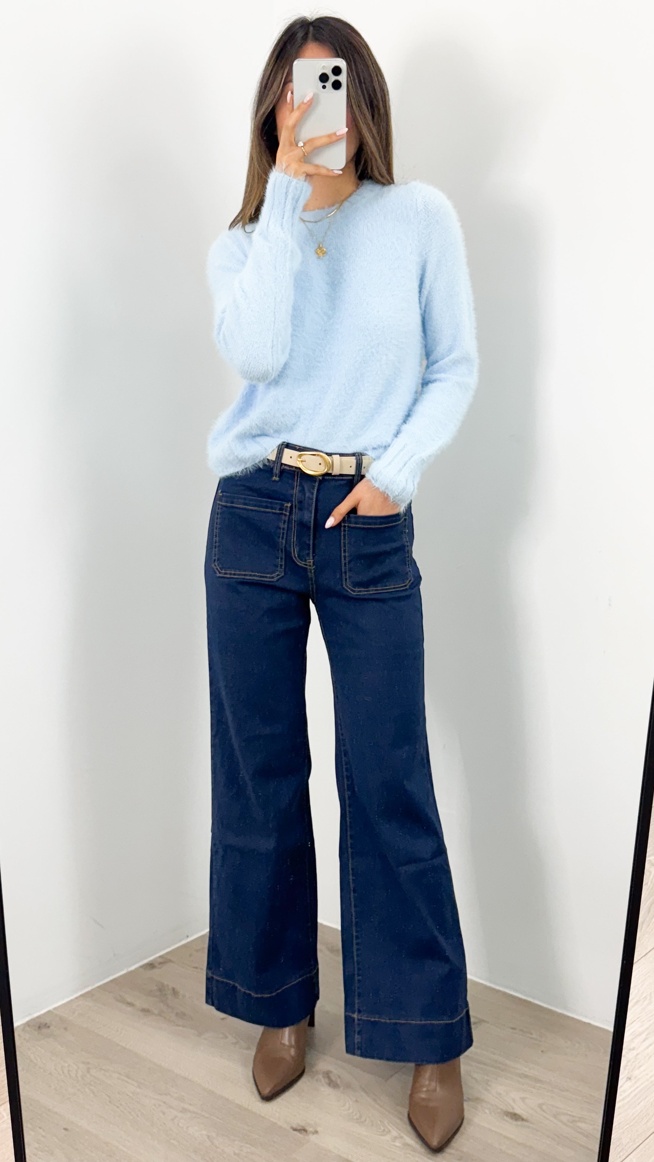 DOMINIQUE KNIT - BABY BLUE