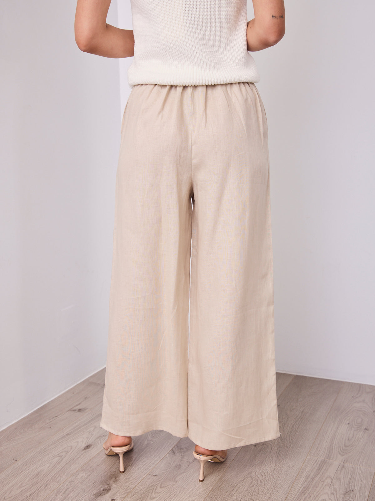 BAKER LINEN PANT - BEIGE