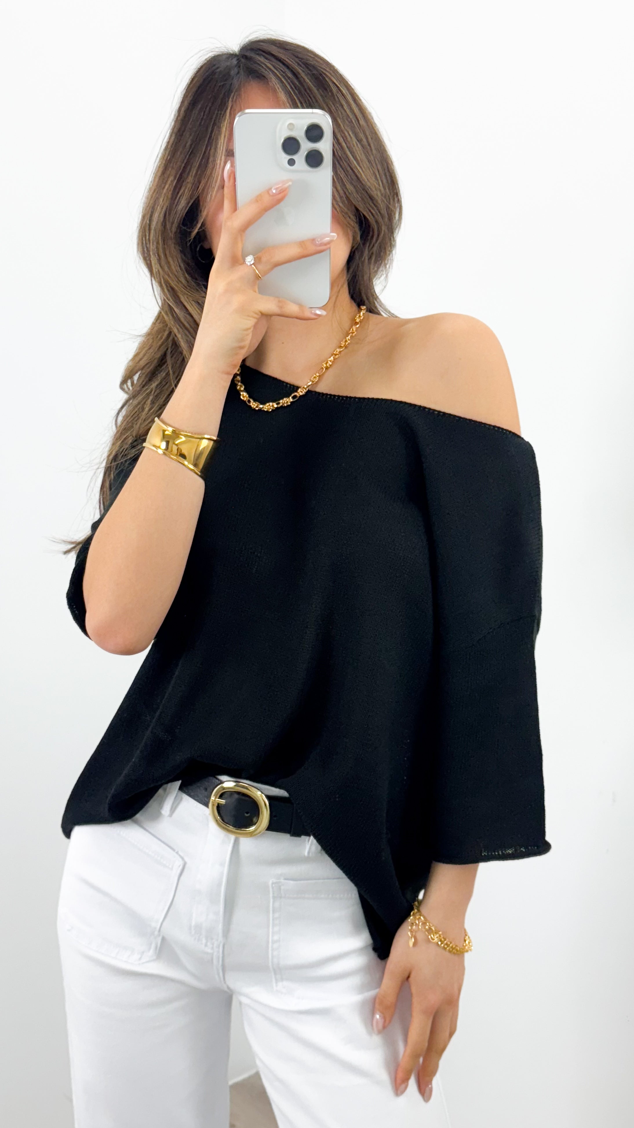 GIANNA TOP - BLACK