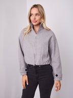 FRASER BOMBER JACKET - GREY