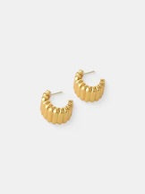 INDIRA 18K GOLD PLATED EARRINGS - GOLD