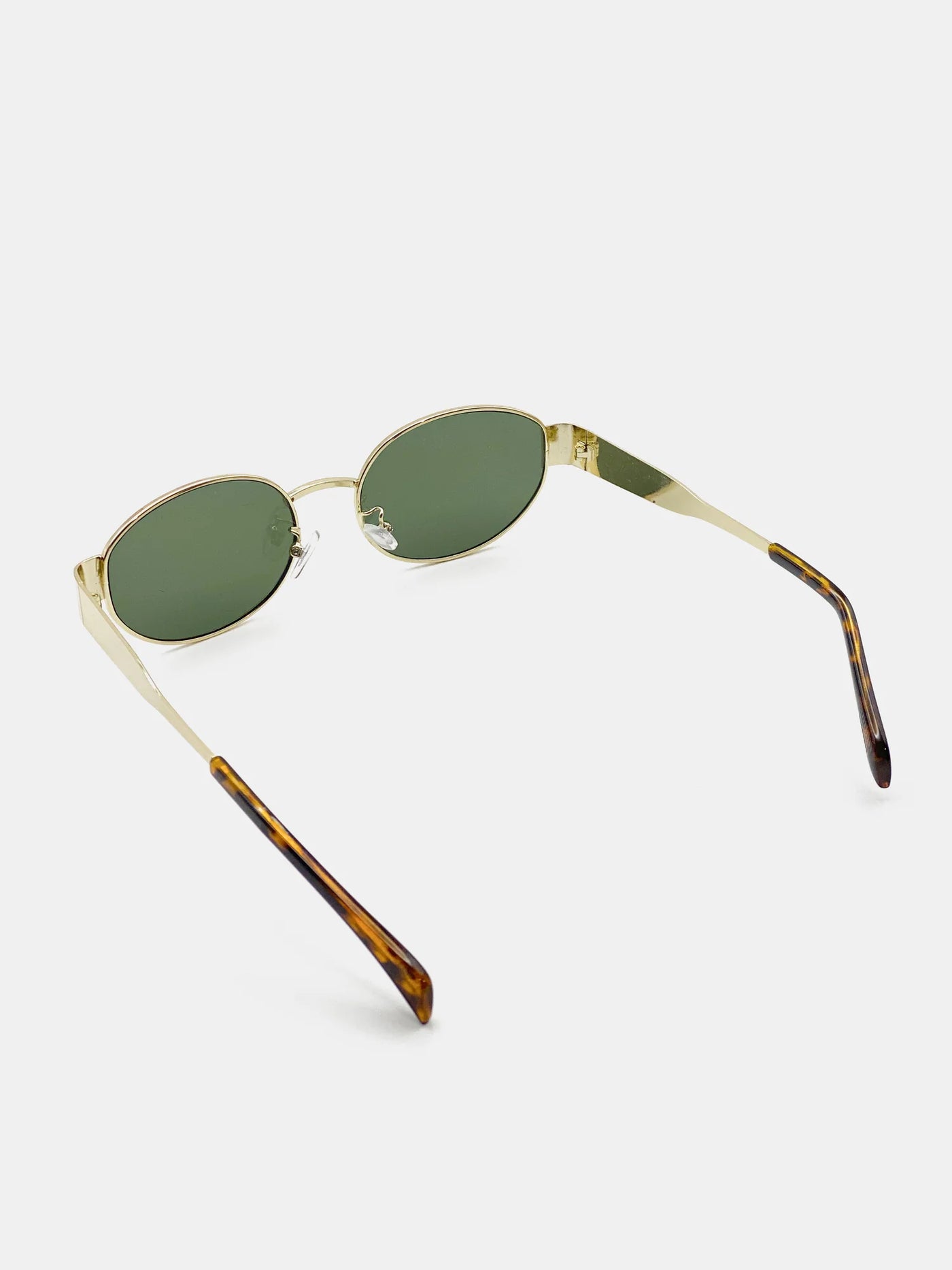 HELENA OVAL SUNNIES - GOLD/GREEN