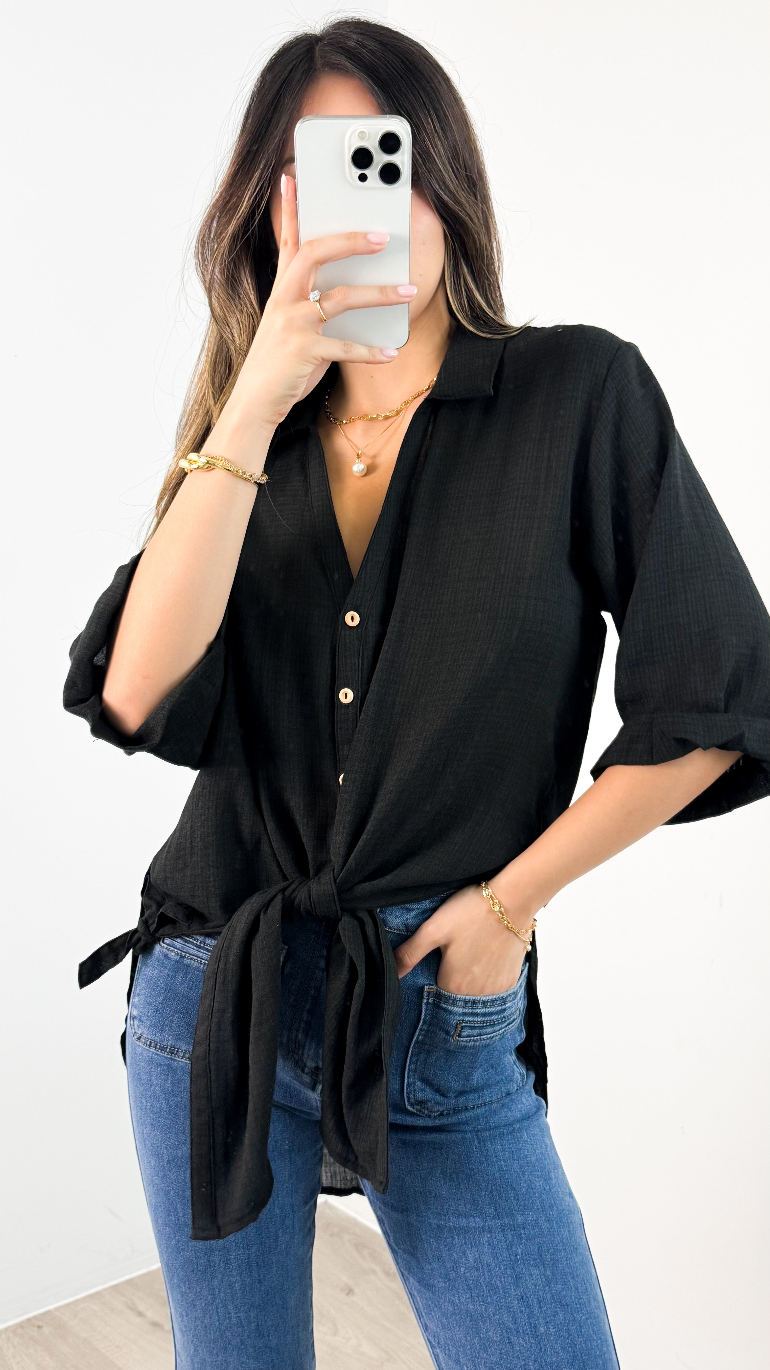 CASPER SHIRT - BLACK