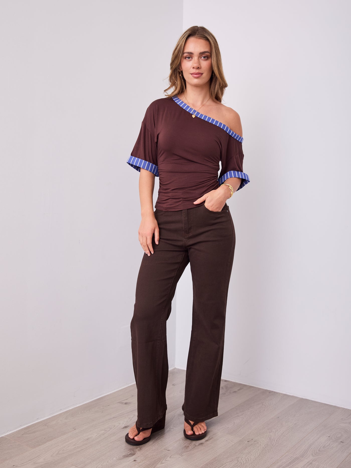 JED TOP - CHOCOLATE