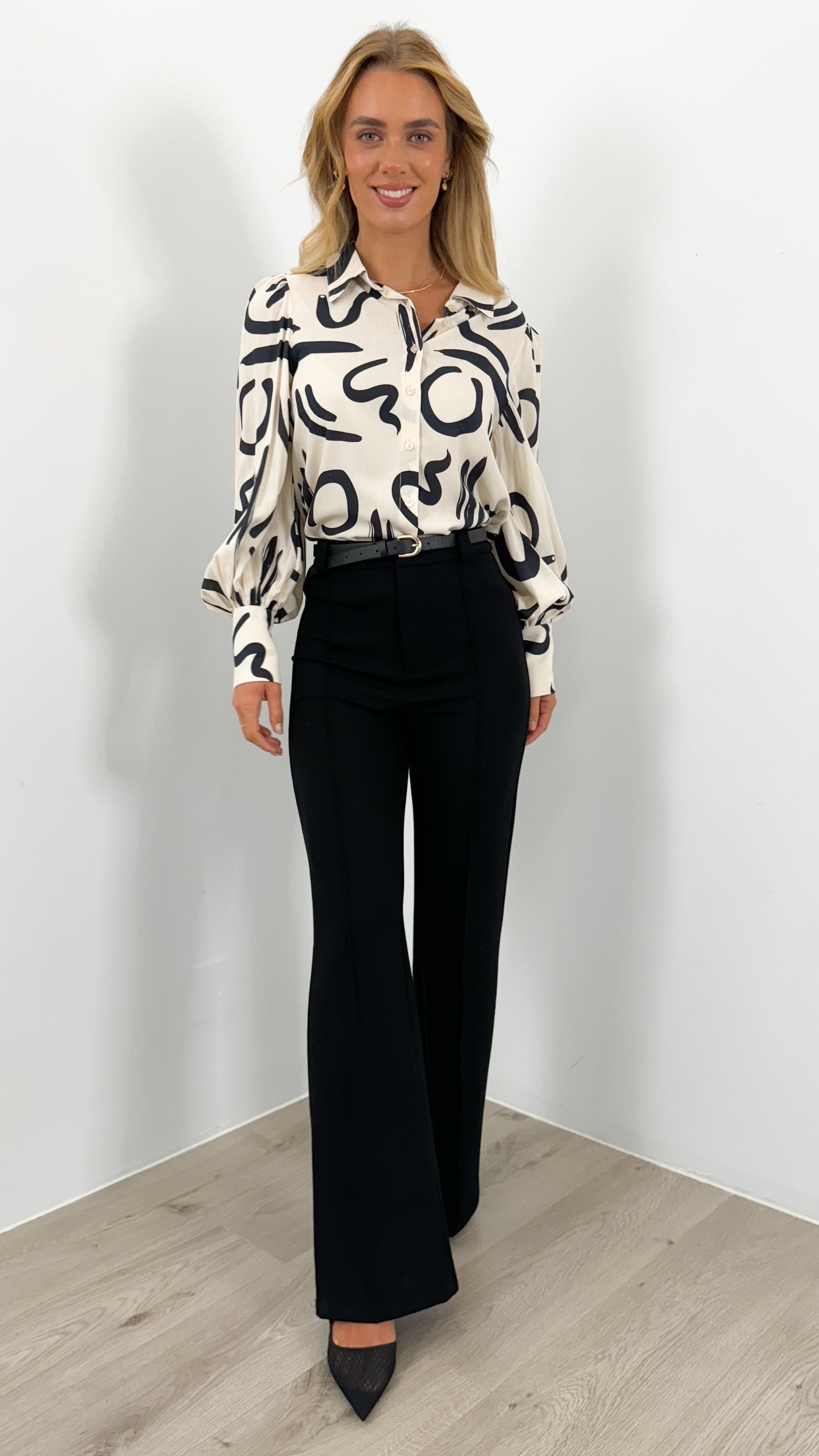 ROLLER BLOUSE - IVORY