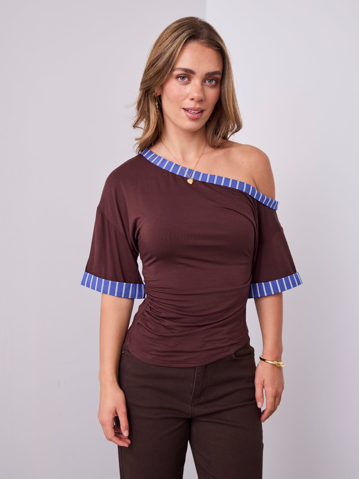 JED TOP - CHOCOLATE