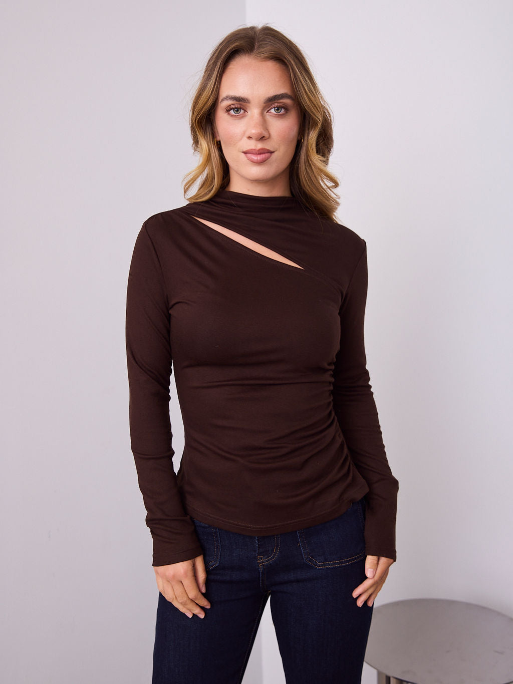 ALEXA TOP - CHOCOLATE