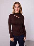 ALEXA TOP - CHOCOLATE