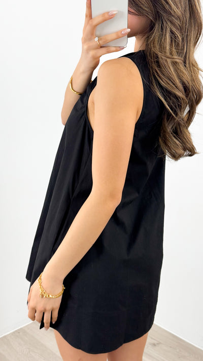VANESSA MINI DRESS - BLACK