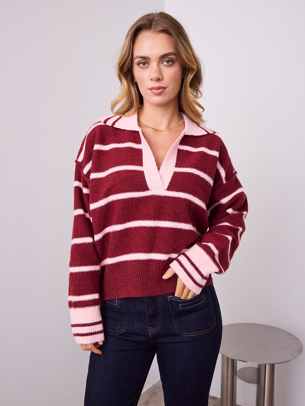 PEPPA KNIT - MERLOT