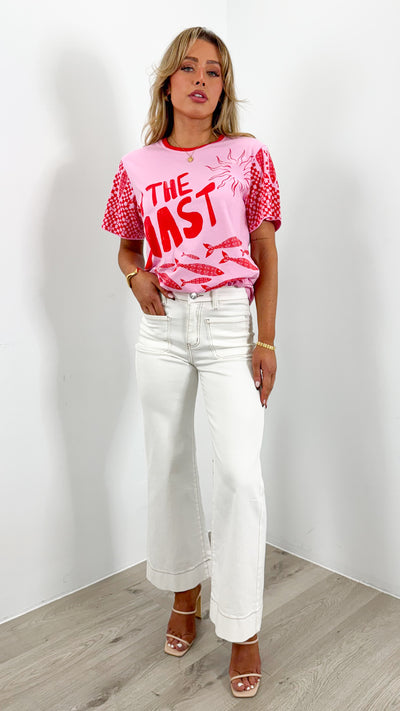 ON THE COAST TEE - PINK