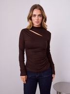 ALEXA TOP - CHOCOLATE