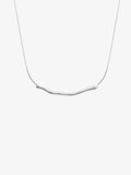 CHROME ROPE STERLING SILVER PLATED NECKLACE - SILVER