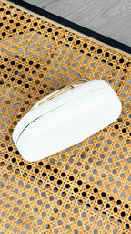 CELINA STATEMENT CLUTCH - WHITE