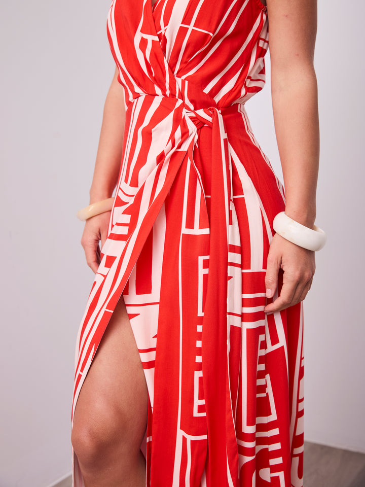 REBECCA MAXI DRESS - RED