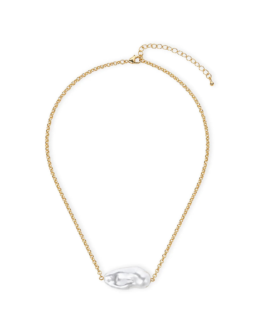 SEALA ORGANIC PEARL 18K GOLD PLATED CHOKER - GOLD