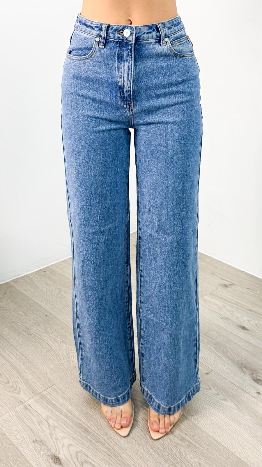 'ABRAND' 94 HIGH & WIDE DEBBIE - DENIM